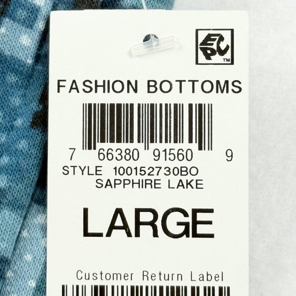 Ideology Women's Sapphire Lake Green Fleece Sweatpants Size Large (28x28) NWT - Picture 4 of 11